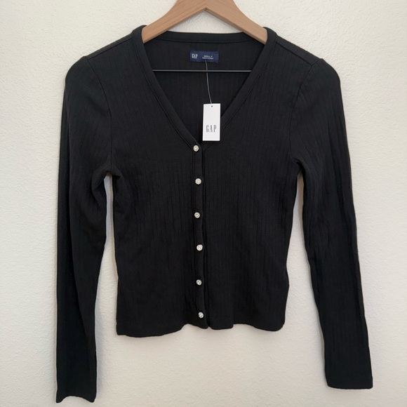 GAP Sweaters - NEW Gap Ribbed Cardigan Small Petite *flaw